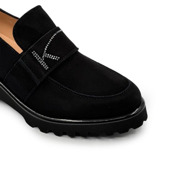 Лоферы KELTON черные замшевые - фото 6, AK2224 KEL