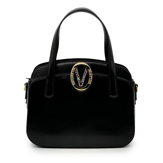 Сумка Valentino Orlandi черная кожаная - фото 1, 7211 VO NERO