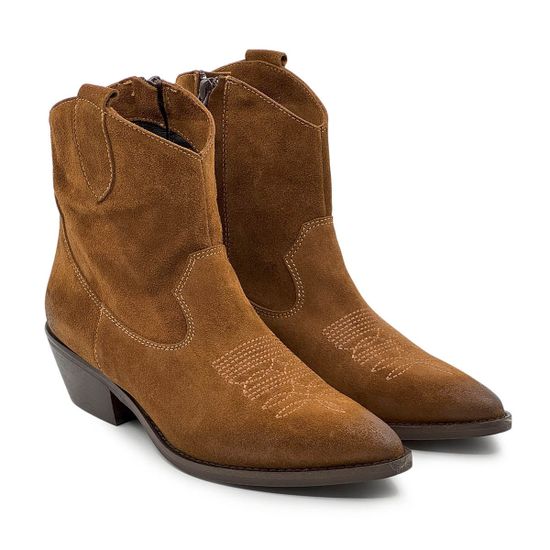 Ботинки-казаки NILA&amp;NILA коричневые замшевые демисезонные - фото 8, DJ-PT09 NIL MORO