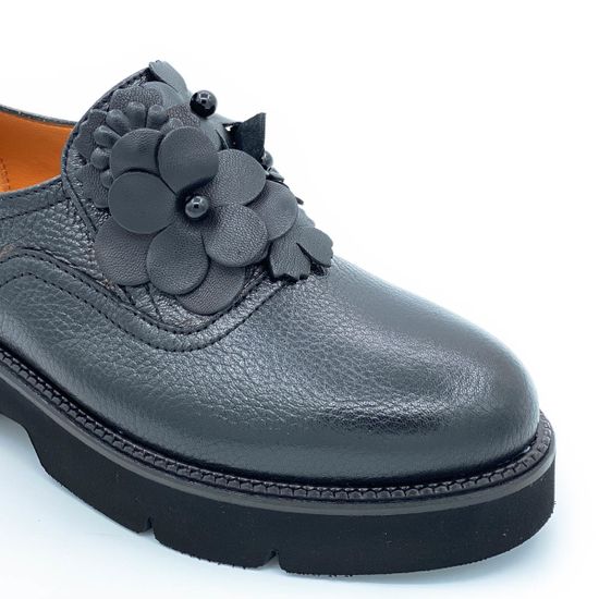 Полуботинки Donna Soft черные кожаные демисезонные - фото 6, DS1005 DS NERO