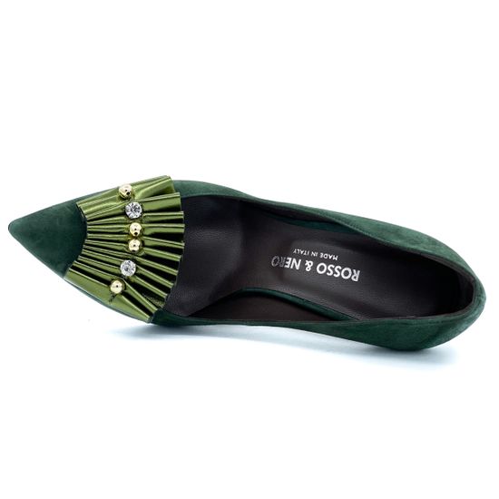 Туфли Rosso Nero замшевые зеленые - фото 5, 3491 RN CAM VERD