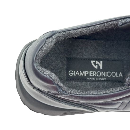 Кроссовки GIAMPIERONICOLA синие кожа/текстиль на байке - фото 7, N393140 GPN BLU