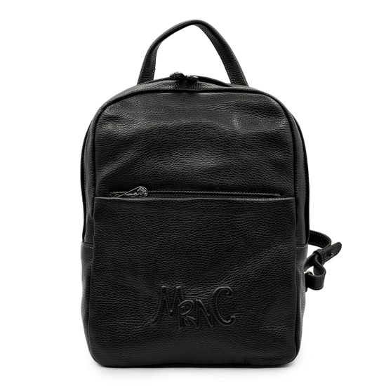 Рюкзак Marina Creazioni унисекс черный кожаный - фото 1, B7094 MC NERO