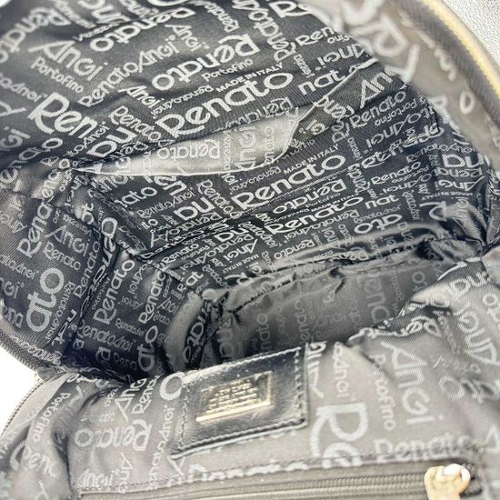 Рюкзак большой Renato Angi черный кожаный - фото 5,