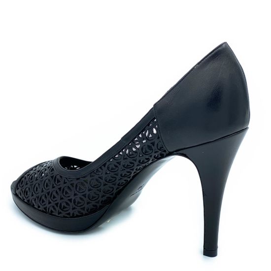 Туфли Gerardino di Maggio черные кожаные - фото 3, 