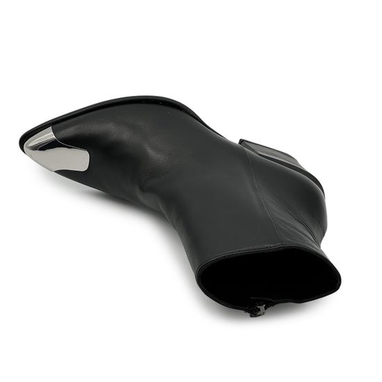 Ботильоны казаки NILA&amp;NILA черные кожаные демисезонные - фото 5, CM702 NIL NERO