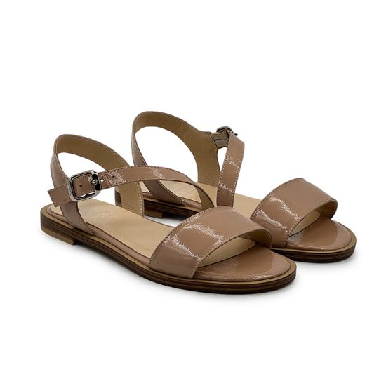 Босоножки CV COVER пудровые кожаные лакированные - фото 7, 1035-6 COV LAK PUDR