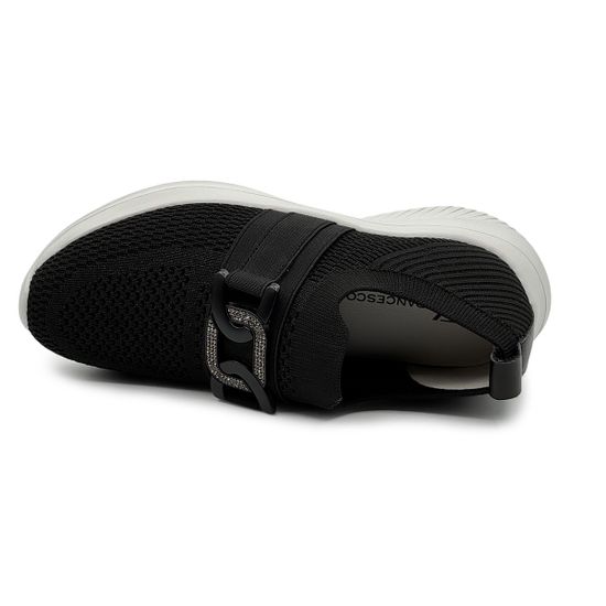 Кроссовки Francesco V черные текстильные с пряжкой - фото 5, T126 FV NERO