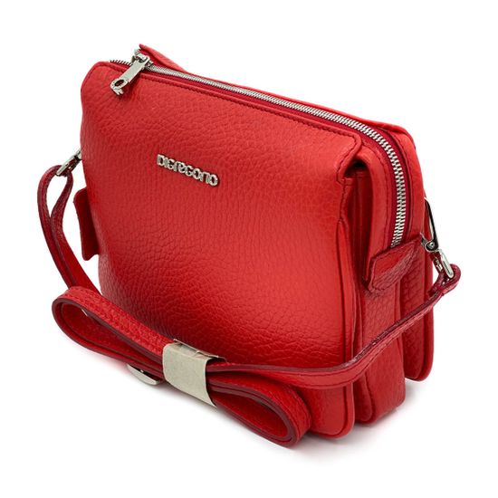 Клатч Di Gregorio красный кожаный - фото 2, 