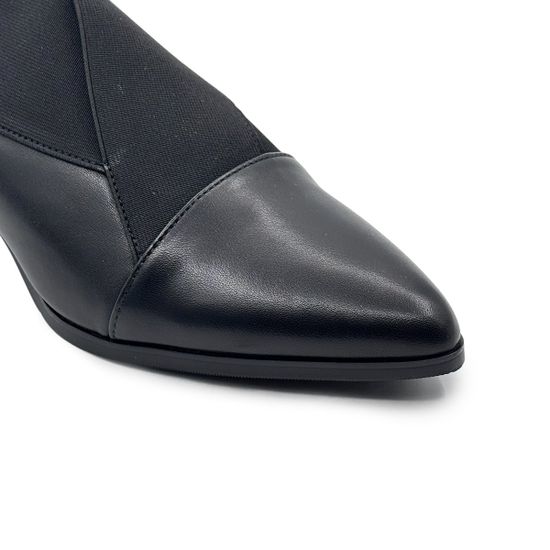 Ботильоны Francesco Valeri черные кожа/текстиль демисезонные - фото 6, U17 FV NAPPA