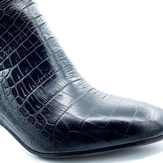Полусапоги Rosso Nero крокодил черные - фото 6, 4465 RN COCCO
