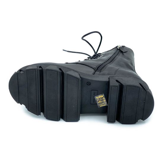 Ботинки Mimmu черные кожаные демисезонные - фото 4, ER5154 MIM NAPPA2