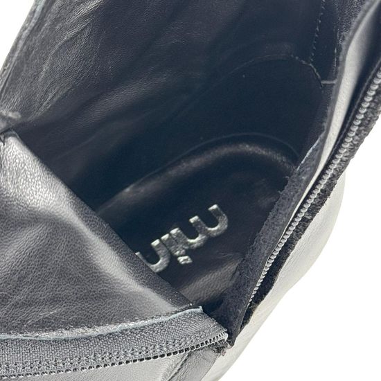 Ботильоны казаки MIMMU черные кожаные демисезонные - фото 7, M860M1 MIM NERO