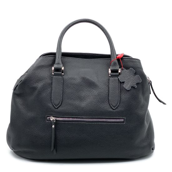 Сумка Marina Creazioni черная кожаная - фото 3, 