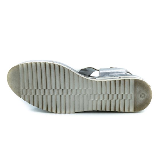 Босоножки Mara бело-серебряные - фото 4, 