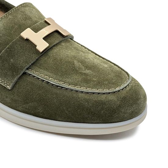 Лоферы CV Cover оливковые замшевые - фото 6, 15009-3 COV OLIVA