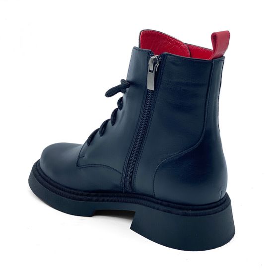 Ботинки CVCover черно-красные кожаные на байке - фото 3, 25119-1 COV