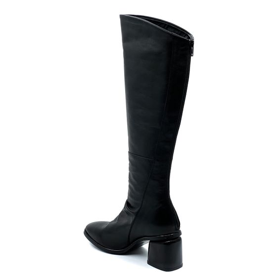 Сапоги Mimmu черные кожаные демисезонные - фото 3, FKBATY7 MIM