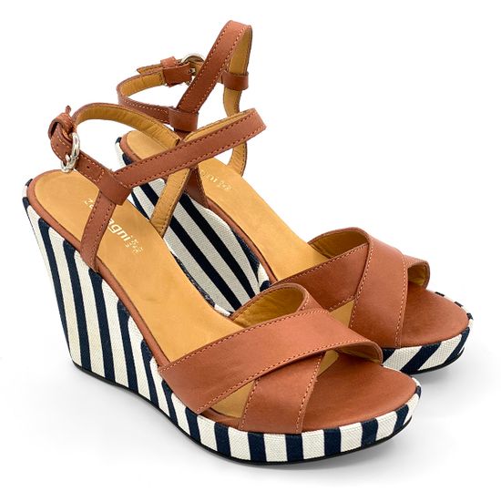 Босоножки Zamagni коричневые кожаные - фото 7, 5261 ZAM