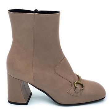 Ботильоны Jeannot бежевые кожаные демисезонные - фото 1, 84141 JN