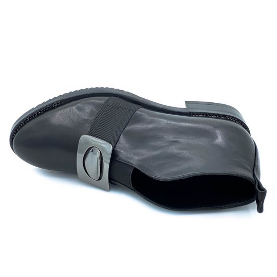 Ботинки Donna Soft черные кожаные демисезонные - фото 5, 