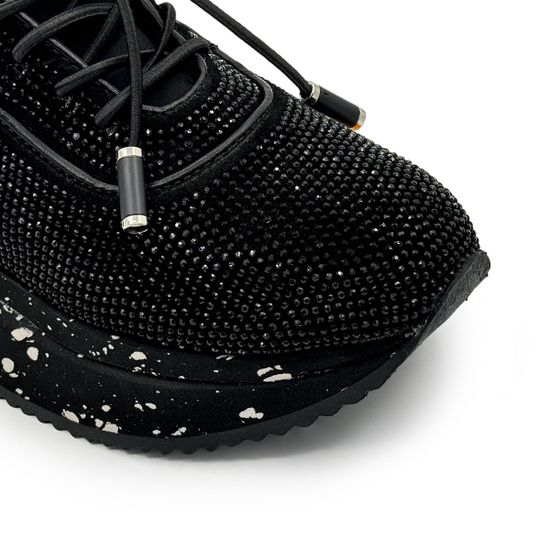 Кроссовки NILA&amp;NILA черные замшевые на меху - фото 6, NO6467M NIL NERO