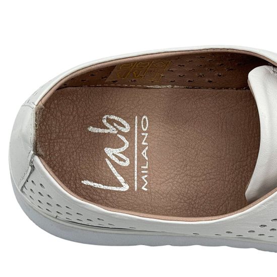 Полуботинки летние Lab Milano белые кожаные перфорированные - фото 7, 0860140 LAB BIANCO