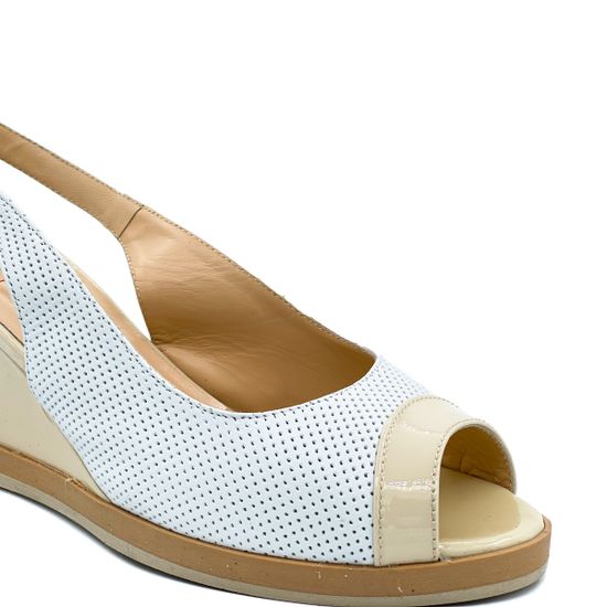 Босоножки Giorgio Piergentili бело-бежевые - фото 6, 