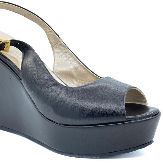 Босоножки Kelton черные кожаные - фото 6, H0931 KEL NERO