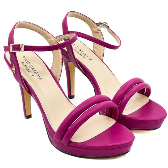 Босоножки Pacomena цвета фуксия кожаные - фото 7, 6991 PAC FUXIA