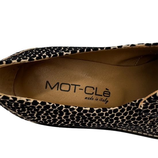 Лоферы MOT-CLE бежевые замшевые принт &quot;жираф&quot; - фото 7, MOT2755 MOT GIRAFFA