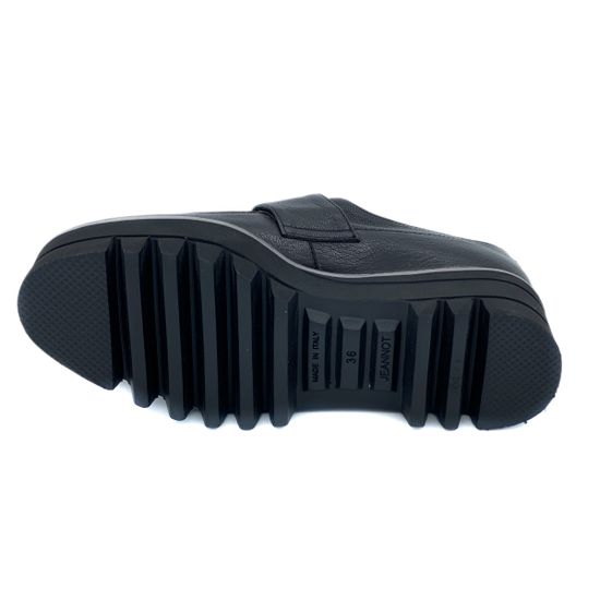 Полуботинки Jeannot черные кожаные демисезонные - фото 4, HJ542F JN NERO