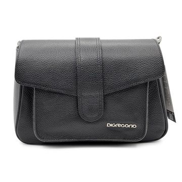 Сумка Di Gregorio черная кожаная - фото 1, 9176 DG NERO