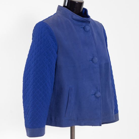 Куртка VOLPI замша синяя - фото 2, 1868 VO