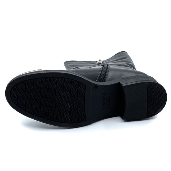 Ботинки Tiffi черные байка - фото 4, 