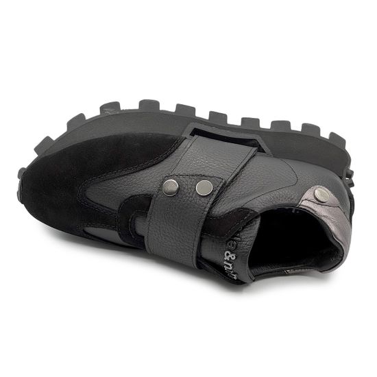 Кроссовки NILA&amp;NILA черные замша/кожа демисезонные - фото 5, NO9014 NIL NERO