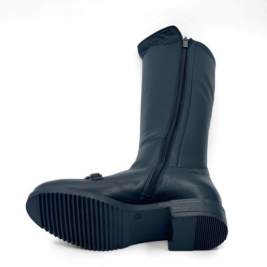 Сапоги MOTCLE черные кожаные евромех - фото 5, MOT2429M MOT