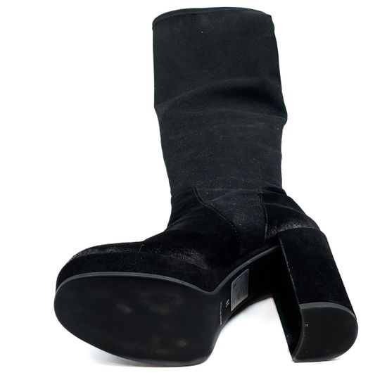 Сапоги Fru.it черные замшевые демисезонные - фото 4, 