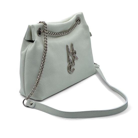 Сумка Marina Creazioni белая кожаная - фото 2, B5498 MC BIANCO