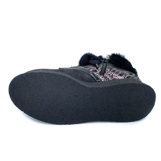 Ботинки Tuffoni серые замшевые МЕХ - фото 4, 