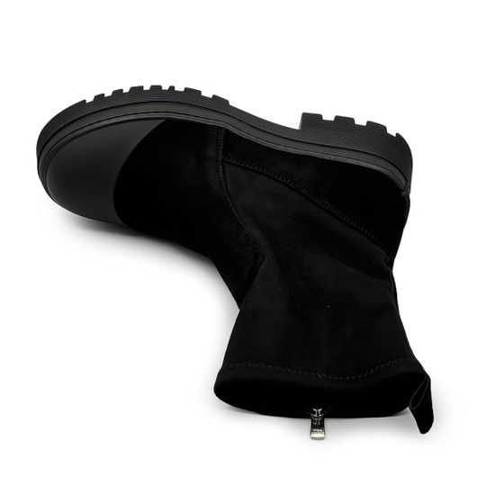 Ботинки высокие TUFFONI черные замшевые на меху - фото 5, 3624015VF TUF