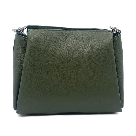 Сумка Di Gregorio зеленая кожаная - фото 3, 
