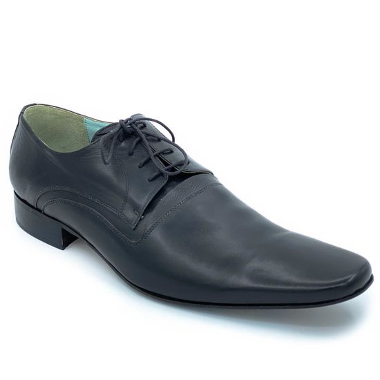 Туфли Ernesto Dolani черные кожаные - фото 2, 