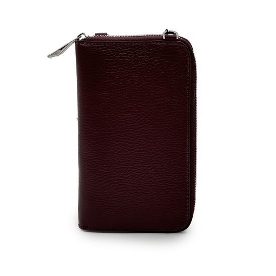 Мини-Сумка кросс-боди Renato Angi бордовая кожаная - фото 4, 2853817 RA BORDO