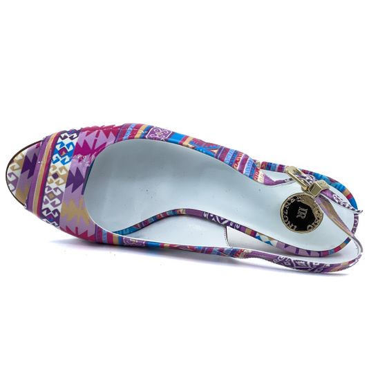 Босоножки Ilasio Renzoni мультиколор из лакированной кожи - фото 5, 