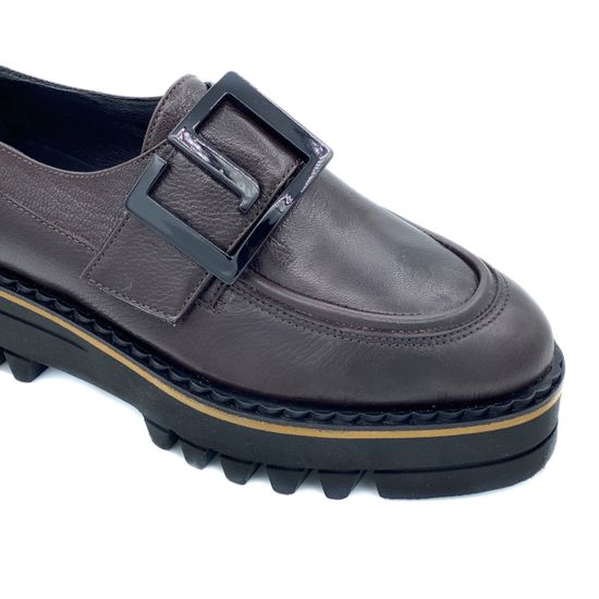 Полуботинки Jeannot коричневые кожаные демисезонные - фото 6, HJ542G JN MORO