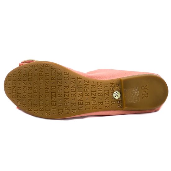 Балетки Renzi натуральная кожа розовые - фото 4, 