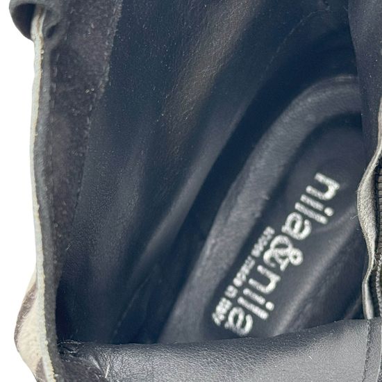 Ботинки-казаки NILA&amp;NILA черные замшевые &quot;зебра&quot; демисезонные - фото 7, MA-LP04 NIL NERO