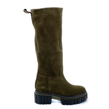 Сапоги Mimmu зеленые замшевые Байка - фото 1, E536E1 MIM VERDE