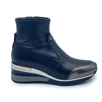 Ботинки Donna Soft черные кожаные демисезонные - фото 1, DS1621 DS